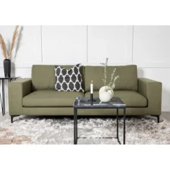 Bolero 3 personers Sofa - Sort og Grøn