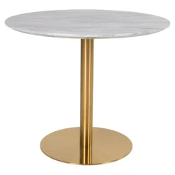 Bolzano Spisebord Hvid Ø 90