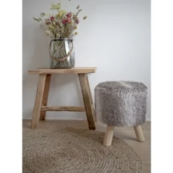 Bombay Tæppe Ø90cm - Natur