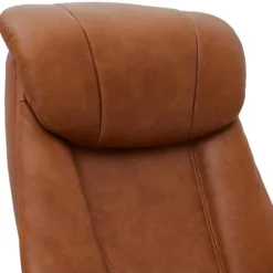 Bonanza Lænestol i cognac læder med indbygget skammel