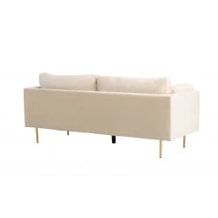 Boom 3 personers Sofa - Beige og Messing