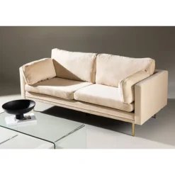 Boom 3 personers Sofa - Beige og Messing