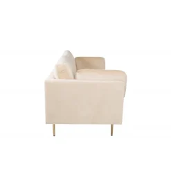 Boom 3 personers Sofa - Beige og Messing