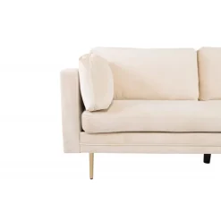 Boom 3 personers Sofa - Beige og Messing