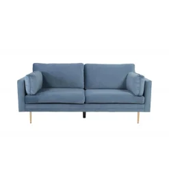 Boom 3 personers Sofa - Blå og Messing