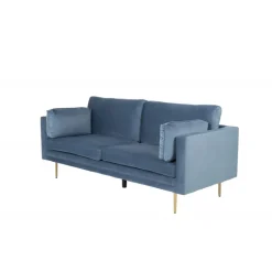 Boom 3 personers Sofa - Blå og Messing