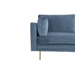 Boom 3 personers Sofa - Blå og Messing