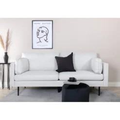 Boom 3 personers Sofa - Sort og Lys beige