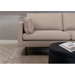 Boom 3 personers Sofa - Sort og Brun