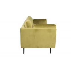 Boom Sofa Grøn Velour med Sort stålben