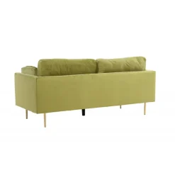 Boom Sofa Grøn Velour med messingfarvet stålben