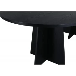 Bootcut Oval Ovalt spisebord - Sort