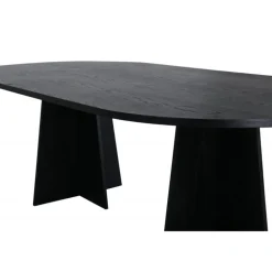 Bootcut Oval Ovalt spisebord - Sort