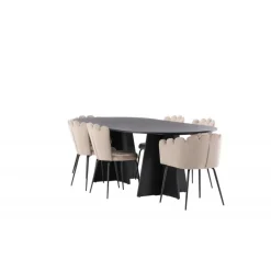 Bootcut Oval Spisebordssæt