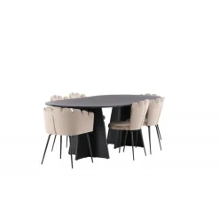 Bootcut Oval Spisebordssæt