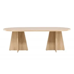 Bootcut Ovalt spisebord - Hvid