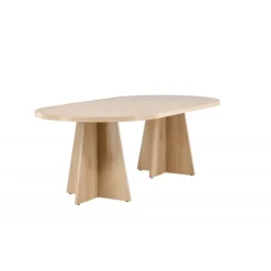 Bootcut Ovalt spisebord - Hvid