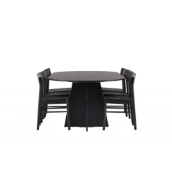 Bootcut Ovalt Spisebordssæt, Montros