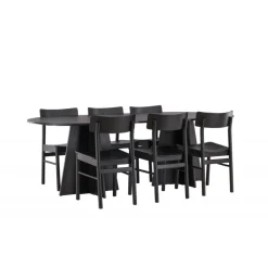 Bootcut Ovalt Spisebordssæt, Montros