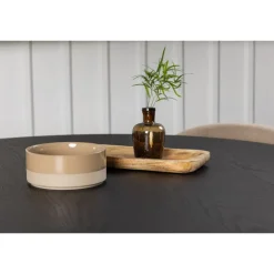 Bootcut Rund Spisebordssæt - Beige og Sort