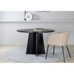 Bootcut Rundt Rundt spisebord - Sort