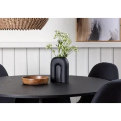 Bootcut Rundt Spisebordssæt - Sort