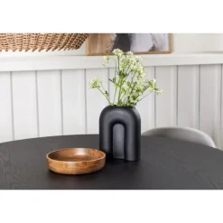 Bootcut Rundt Spisebordssæt - Sort og Grå