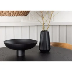 Bootcut Rundt Spisebordssæt - Sort og Natur