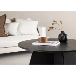 Bootcut Sofabord Ø100 - Sort
