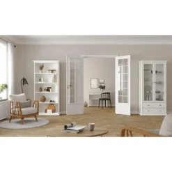 Bordeaux bogreol - Hvid