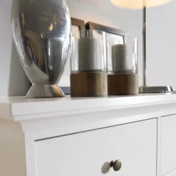 Bordeaux kommode m. 8 skuffer - Hvid