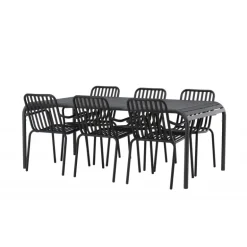 Borneo e Loungesæt - Havemøbelsæt - Sort