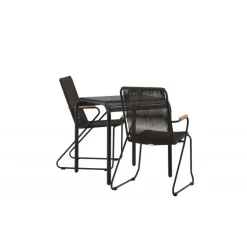 Borneo Loungesæt - Havemøbelsæt - Sort