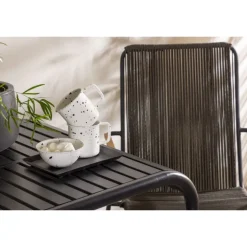 Borneo Loungesæt - Havemøbelsæt - Sort