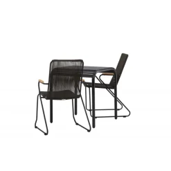 Borneo Loungesæt - Havemøbelsæt - Sort