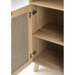 BORNEO REG-1 reol, artisan eg / Sort