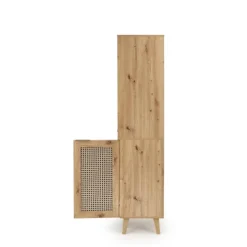 BORNEO REG-1 reol, artisan eg / Sort