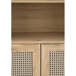 BORNEO REG-1 reol, artisan eg / Sort