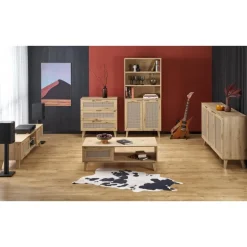 BORNEO SN-1 natbord, artisan eg / Sort