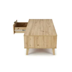 BORNEO Sofabord 120 x 60 cm - Håndværker eg / Sort