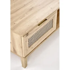 BORNEO Sofabord 120 x 60 cm - Håndværker eg / Sort