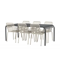 Borneo t Loungesæt - Havemøbelsæt - Beige,Sort