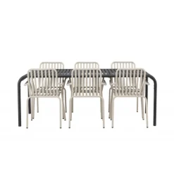 Borneo t Loungesæt - Havemøbelsæt - Beige,Sort