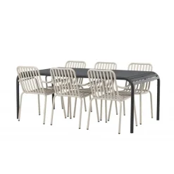 Borneo t Loungesæt - Havemøbelsæt - Beige,Sort