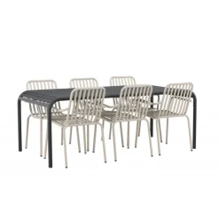 Borneo t Loungesæt - Havemøbelsæt - Beige,Sort