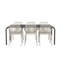 Borneo t Loungesæt - Havemøbelsæt - Beige,Sort