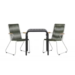 Borneo t Loungesæt - Havemøbelsæt - Sort,Grøn