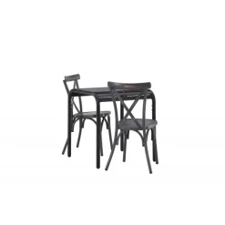 Borneo t Loungesæt - Havemøbelsæt - Sort,Mørkegrå