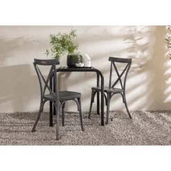 Borneo t Loungesæt - Havemøbelsæt - Sort,Mørkegrå