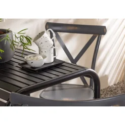 Borneo t Loungesæt - Havemøbelsæt - Sort,Mørkegrå